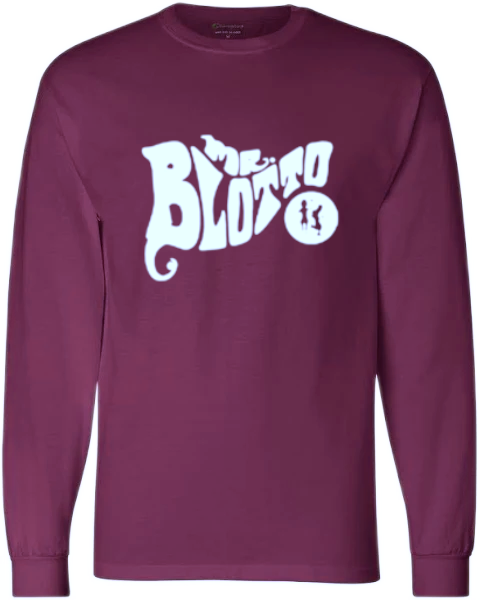 (image for) Wavy - Long Sleeve - Maroon T-Shirt